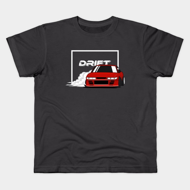 silvia drifting Kids T-Shirt by masjestudio